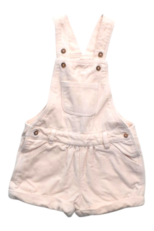 A White Overall Shorts from Bout'Chou in size 6-12M for girl. (Front View)
