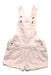 A White Overall Shorts from Bout'Chou in size 6-12M for girl. (Front View)