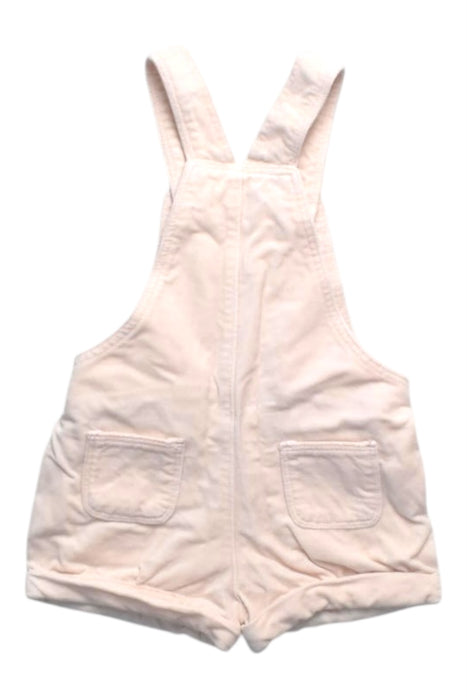 A White Overall Shorts from Bout'Chou in size 6-12M for girl. (Back View)