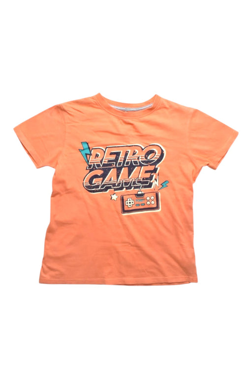 A Orange Short Sleeve T Shirts from PONEY in size 7Y for boy. (Front View)