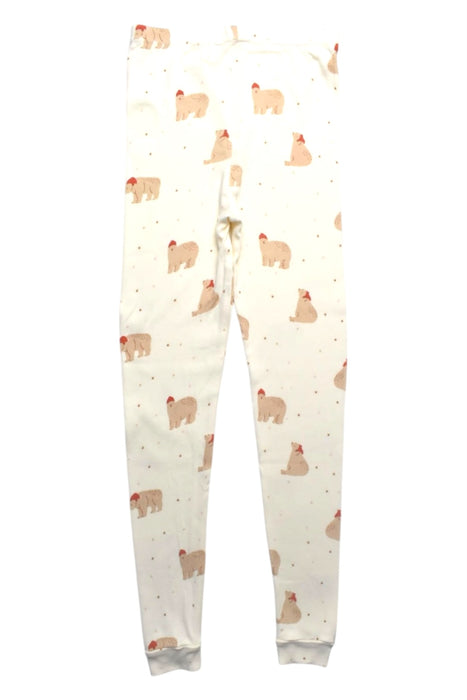 A White Leggings from Le Petit Society in size 8Y for girl. (Back View)