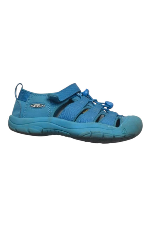 A Blue Sandals from Keen in size 9Y for boy. (Front View)