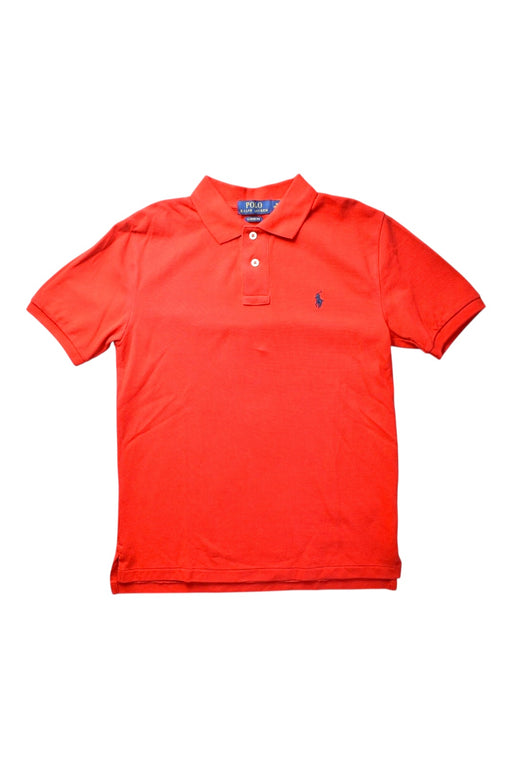 A Red Short Sleeve Polos from Polo Ralph Lauren in size 10Y for boy. (Front View)