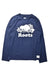 A Navy Long Sleeve T Shirts from Roots in size 9Y for boy. (Front View)