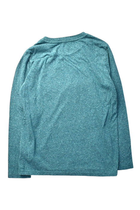 A Teal Long Sleeve T Shirts from Roots in size 9Y for boy. (Back View)