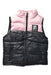 A Pink Outerwear Vests from DKNY in size 5T for girl. (Front View)