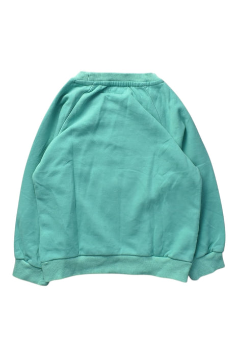A Green Crewneck Sweatshirts from Felix & Mina in size 2T for boy. (Back View)