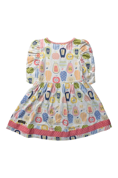 A Multicolour Long Sleeve Dresses from Matilda Jane in size 4T for girl. (Back View)