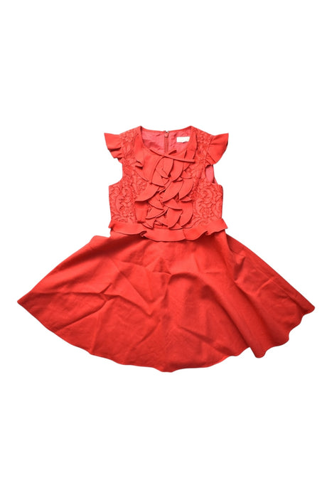 A Red Sleeveless Dresses from Nicholas & Bears in size 4T for girl. (Front View)