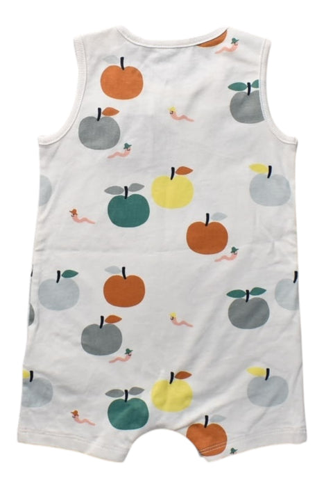 A Multicolour Sleeveless Rompers from Bout'Chou in size 3-6M for boy. (Back View)