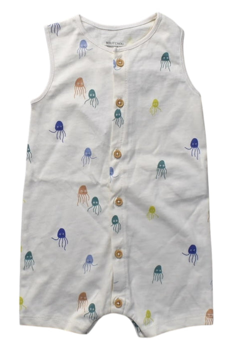 A Multicolour Sleeveless Rompers from Bout'Chou in size 6-12M for boy. (Back View)