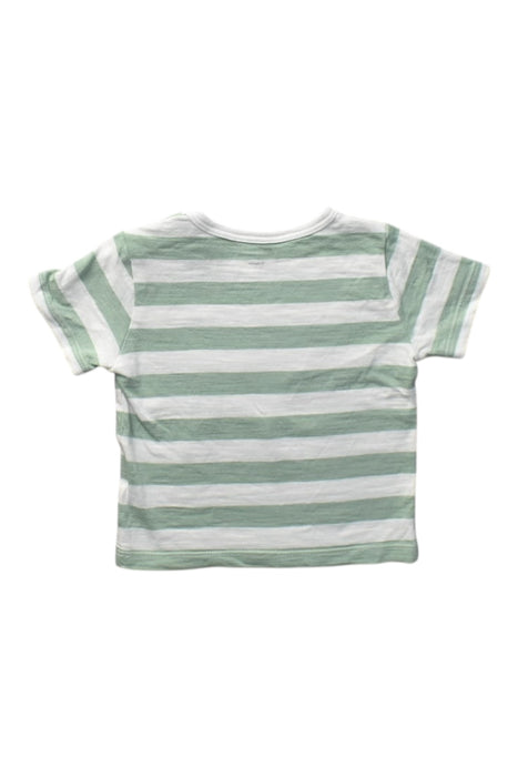 A Green Short Sleeve T Shirts from Bout'Chou in size 6-12M for boy. (Back View)