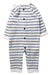 A White Long Sleeve Rompers from Bout'Chou in size 6-12M for boy. (Front View)