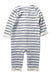 A White Long Sleeve Rompers from Bout'Chou in size 6-12M for boy. (Back View)