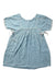 A Blue Short Sleeve Dresses from Chateau de Sable in size 4T for girl. (Front View)