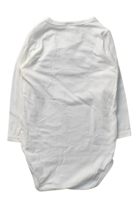 A White Long Sleeve Bodysuits from Seed in size 6-12M for boy. (Back View)
