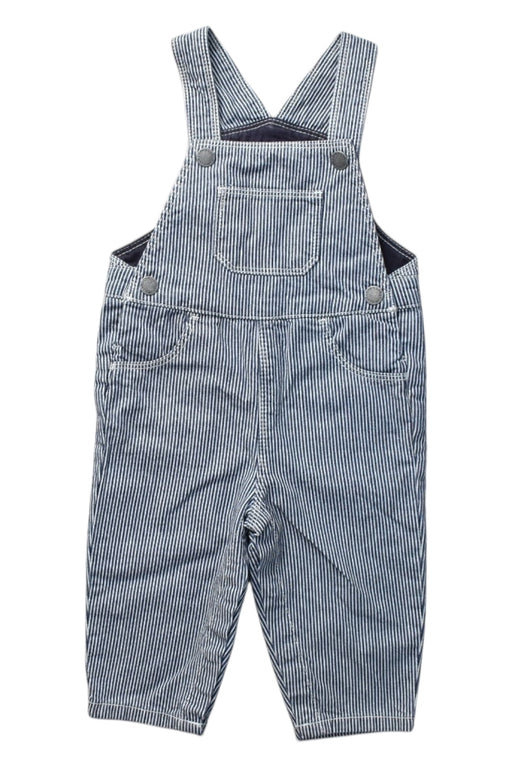A Blue Long Overalls from Cyrillus in size 3-6M for boy. (Front View)