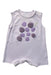 A White Sleeveless Rompers from Mimi Mono in size 3-6M for girl. (Front View)