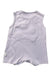A White Sleeveless Rompers from Mimi Mono in size 3-6M for girl. (Back View)