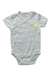 A Blue Short Sleeve Bodysuits from Bout'Chou in size 6-12M for boy. (Front View)