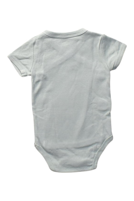 A Blue Short Sleeve Bodysuits from Bout'Chou in size 6-12M for boy. (Back View)