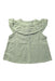 A Green Sleeveless Tops from Lililotte in size 6T for girl. (Back View)