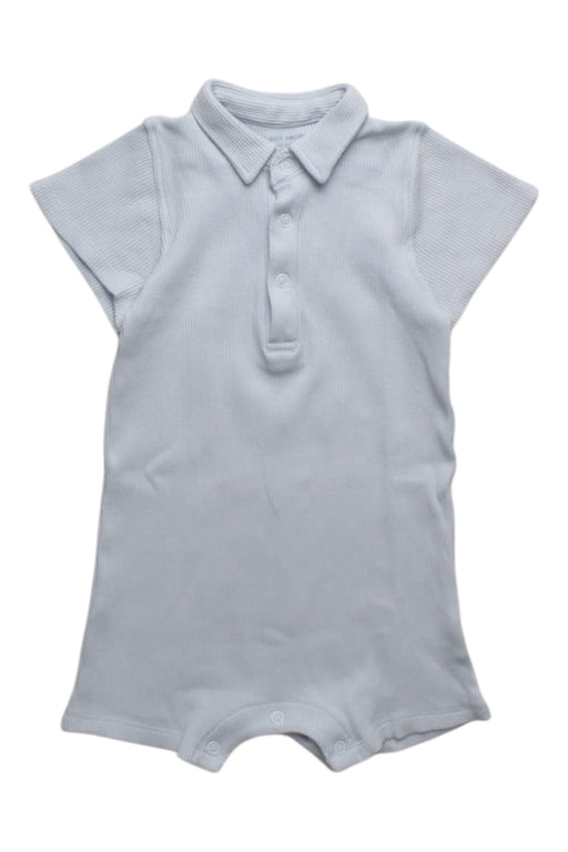 A Blue Short Sleeve Rompers from Le Petit Society in size 18-24M for boy. (Front View)
