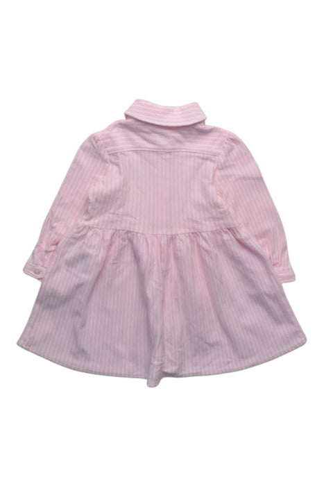 A Pink Long Sleeve Dresses from Ralph Lauren in size 3-6M for girl. (Back View)