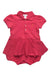 A Pink Short Sleeve Rompers from Ralph Lauren in size 6-12M for girl. (Front View)