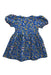 A Red Short Sleeve Dresses from Maison Q in size 6-12M for girl. (Back View)