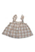 A Beige Sleeveless Tops from Seed in size 3-6M for girl. (Front View)