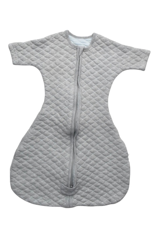 A Grey Sleepsacs from Aden & Anais in size 3-6M for girl. (Front View)