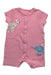 A Pink Short Sleeve Rompers from Mothercare in size 0-3M for girl. (Front View)