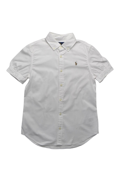 A White Short Sleeve Shirts from Ralph Lauren in size 14Y for girl. (Front View)