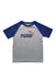 A Grey Short Sleeve T Shirts from Puma in size 4T for boy. (Front View)