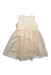 A Ivory Sleeveless Dresses from Hello Kitty in size 4T for girl. (Back View)