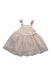 A Ivory Sleeveless Dresses from Gingersnaps in size 6-12M for girl. (Front View)