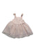 A Ivory Sleeveless Dresses from Gingersnaps in size 6-12M for girl. (Front View)