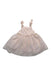 A Ivory Sleeveless Dresses from Gingersnaps in size 6-12M for girl. (Back View)
