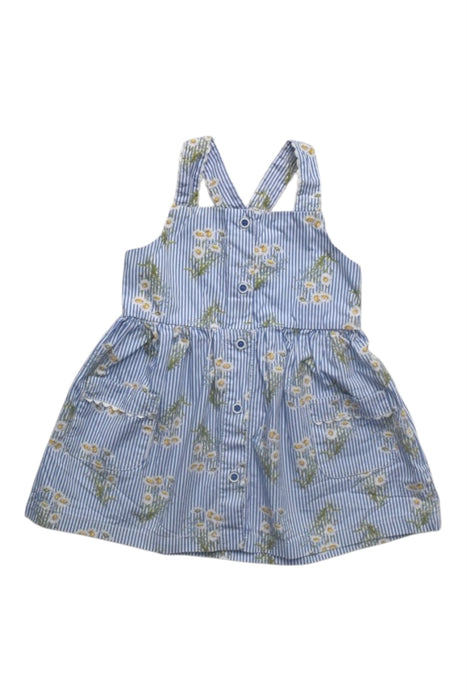 A Blue Sleeveless Dresses from Gingersnaps in size 6-12M for girl. (Front View)