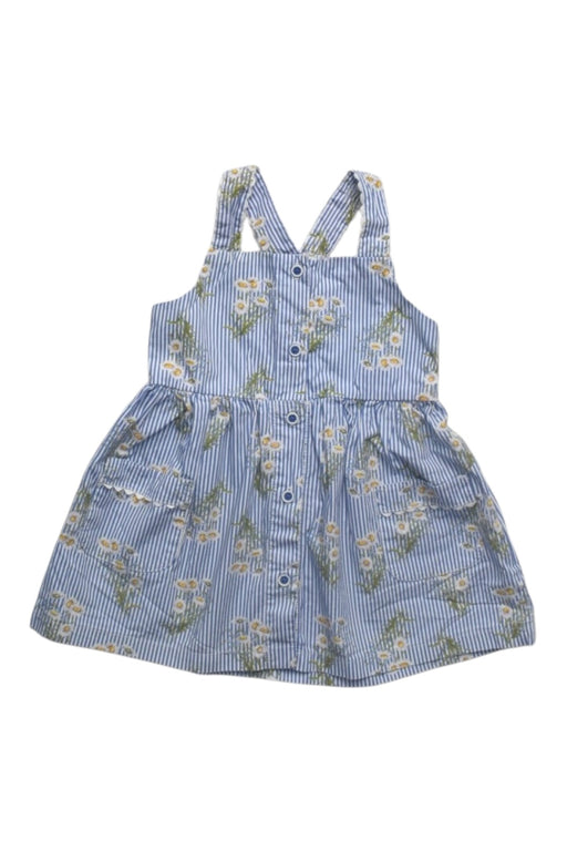 A Blue Sleeveless Dresses from Gingersnaps in size 6-12M for girl. (Front View)
