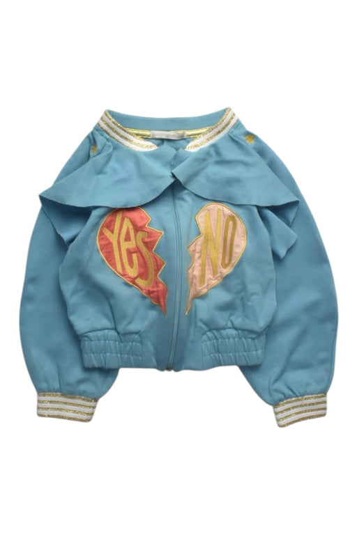 A Blue Lightweight Jackets from RaspberryPlum in size 7Y for girl. (Front View)