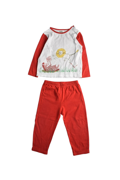 A Red Pants Sets from La Compagnie des Petits in size 3T for boy. (Front View)