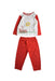 A Red Pants Sets from La Compagnie des Petits in size 3T for boy. (Front View)
