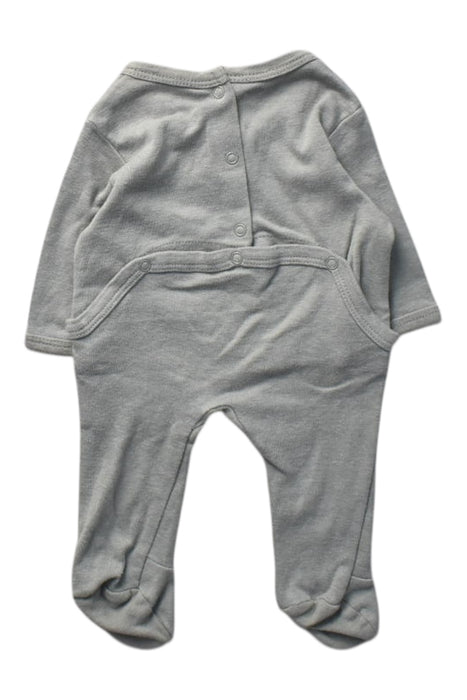 A Grey Onesies from Vertbaudet in size Newborn for boy. (Back View)