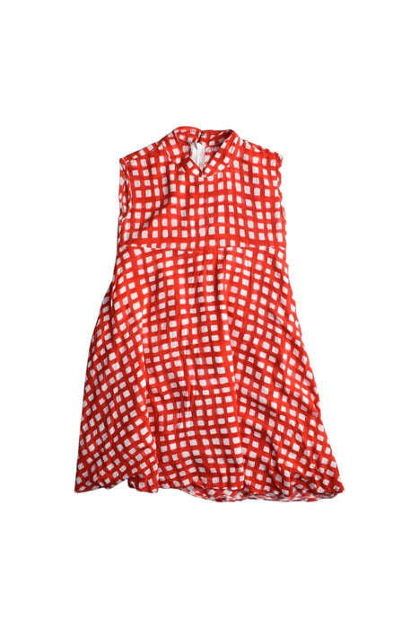 A Red Sleeveless Dresses from The Missing Piece in size 4T for girl. (Front View)