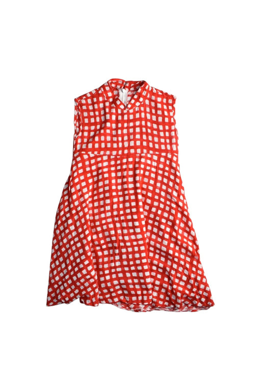A Red Sleeveless Dresses from The Missing Piece in size 4T for girl. (Front View)