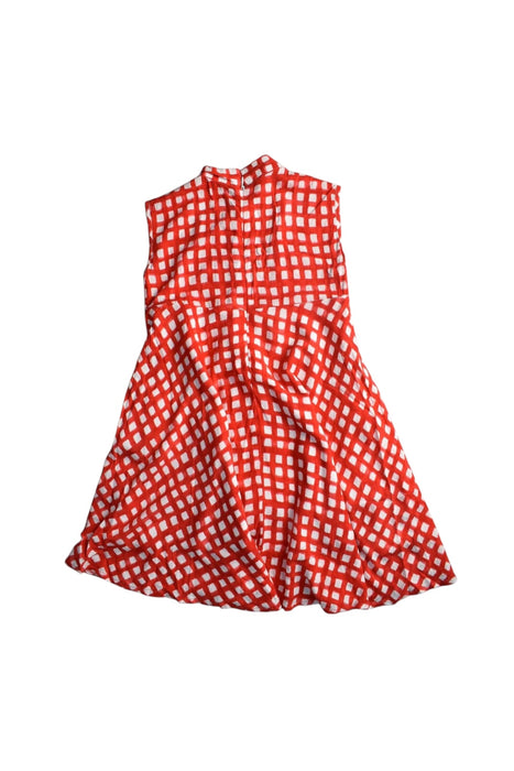 A Red Sleeveless Dresses from The Missing Piece in size 4T for girl. (Back View)