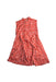 A Red Sleeveless Dresses from The Missing Piece in size 4T for girl. (Back View)