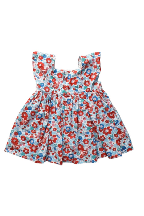 A Multicolour Sleeveless Dresses from Jacadi in size 6-12M for girl. (Back View)